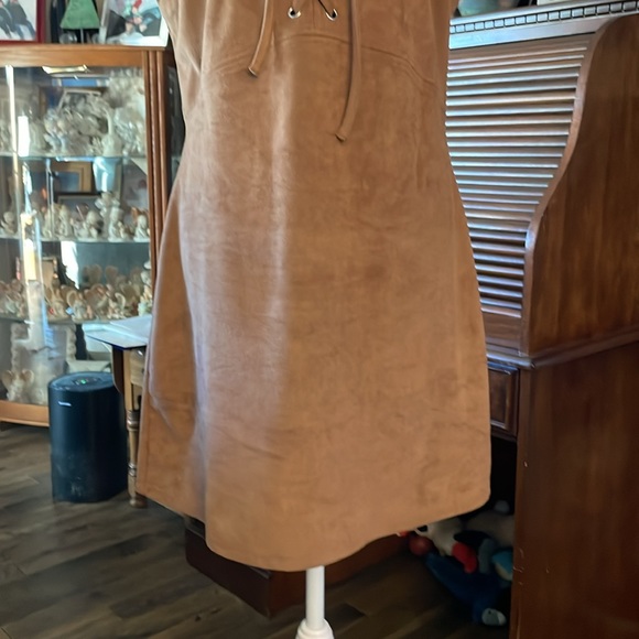 Faux Suede Dress by Express - Picture 3 of 16